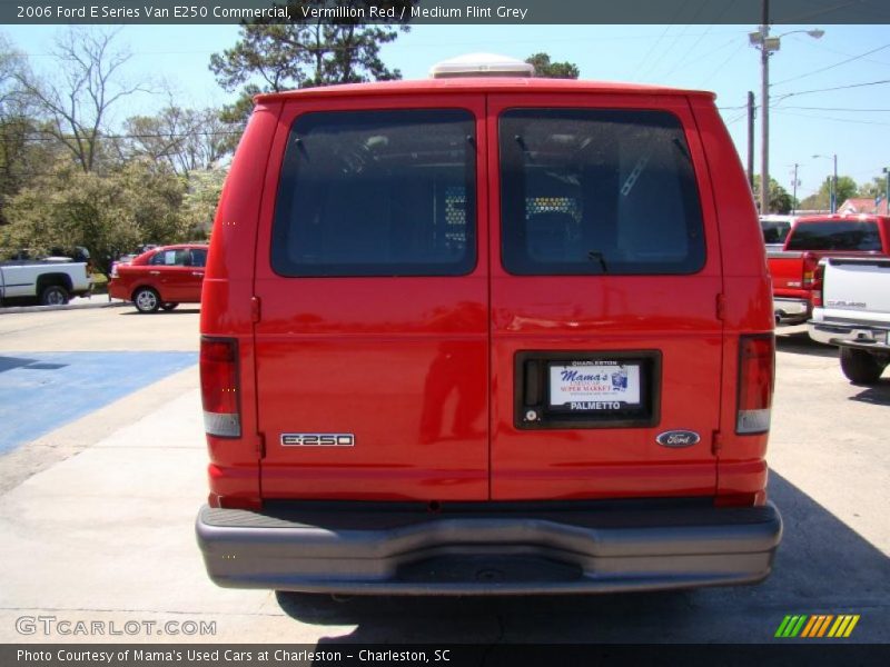 Vermillion Red / Medium Flint Grey 2006 Ford E Series Van E250 Commercial