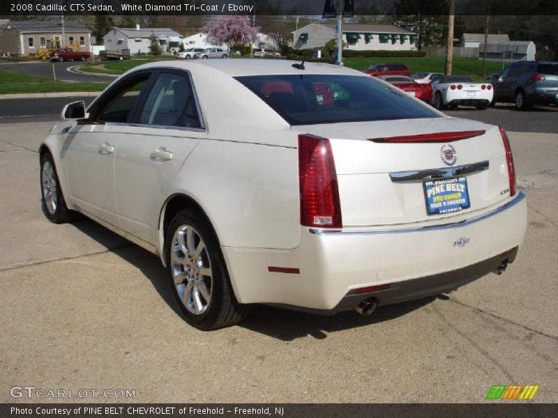 White Diamond Tri-Coat / Ebony 2008 Cadillac CTS Sedan