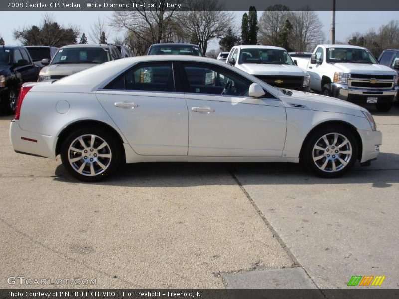 White Diamond Tri-Coat / Ebony 2008 Cadillac CTS Sedan