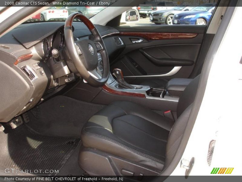 White Diamond Tri-Coat / Ebony 2008 Cadillac CTS Sedan