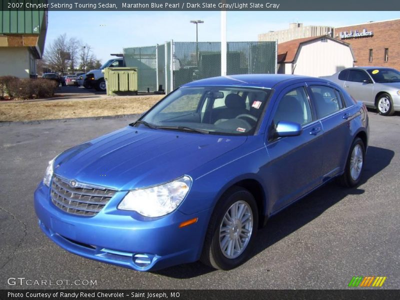 Marathon Blue Pearl / Dark Slate Gray/Light Slate Gray 2007 Chrysler Sebring Touring Sedan