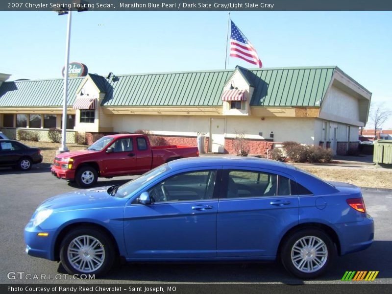 Marathon Blue Pearl / Dark Slate Gray/Light Slate Gray 2007 Chrysler Sebring Touring Sedan