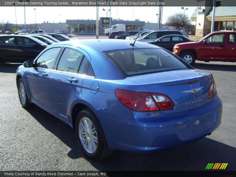 Marathon Blue Pearl / Dark Slate Gray/Light Slate Gray 2007 Chrysler Sebring Touring Sedan