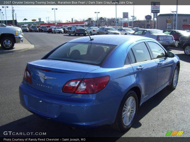 Marathon Blue Pearl / Dark Slate Gray/Light Slate Gray 2007 Chrysler Sebring Touring Sedan