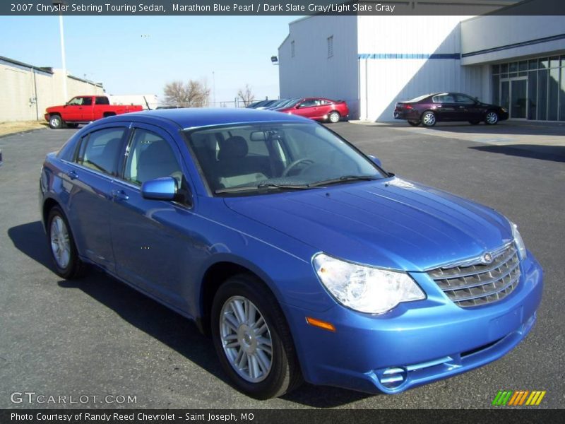 Marathon Blue Pearl / Dark Slate Gray/Light Slate Gray 2007 Chrysler Sebring Touring Sedan