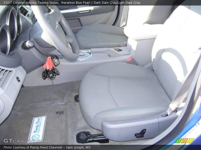 Marathon Blue Pearl / Dark Slate Gray/Light Slate Gray 2007 Chrysler Sebring Touring Sedan