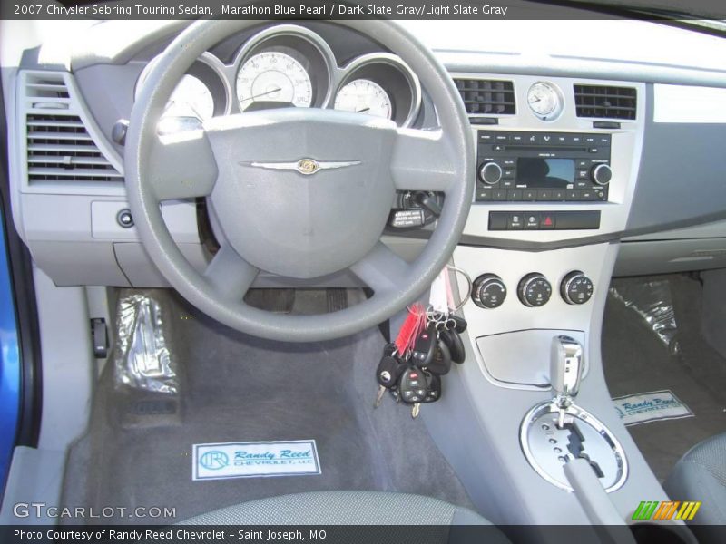 Marathon Blue Pearl / Dark Slate Gray/Light Slate Gray 2007 Chrysler Sebring Touring Sedan