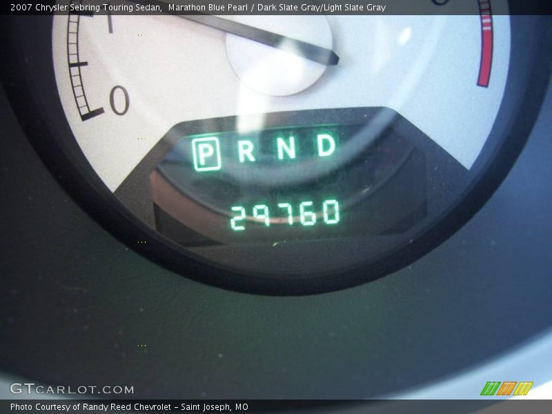 Marathon Blue Pearl / Dark Slate Gray/Light Slate Gray 2007 Chrysler Sebring Touring Sedan