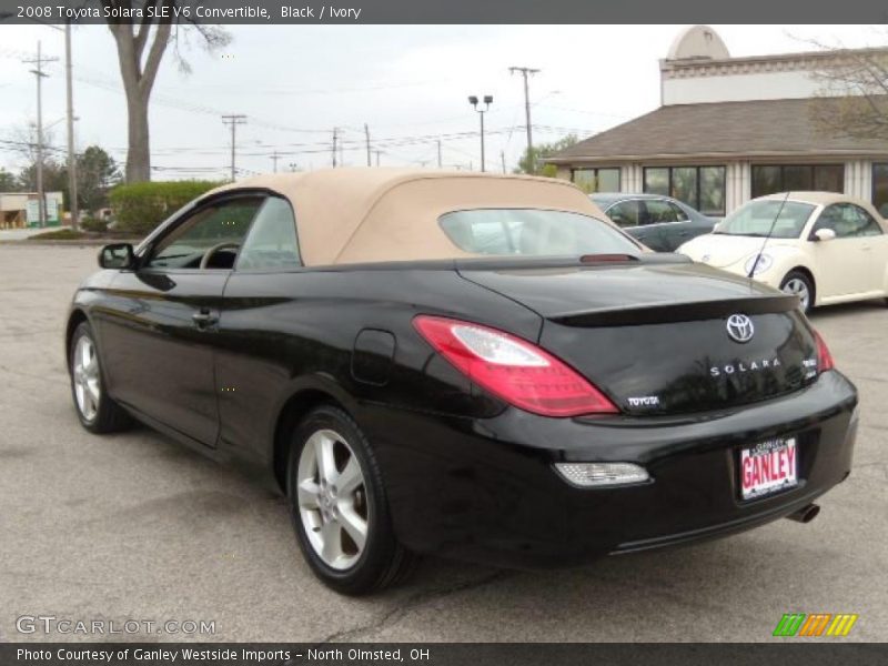 Black / Ivory 2008 Toyota Solara SLE V6 Convertible
