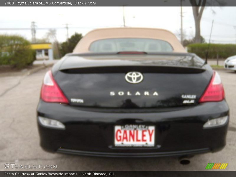 Black / Ivory 2008 Toyota Solara SLE V6 Convertible