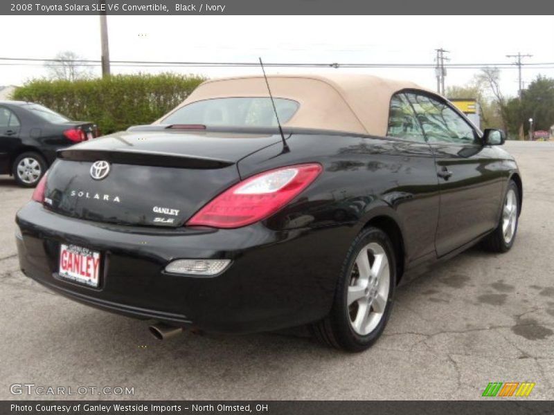 Black / Ivory 2008 Toyota Solara SLE V6 Convertible