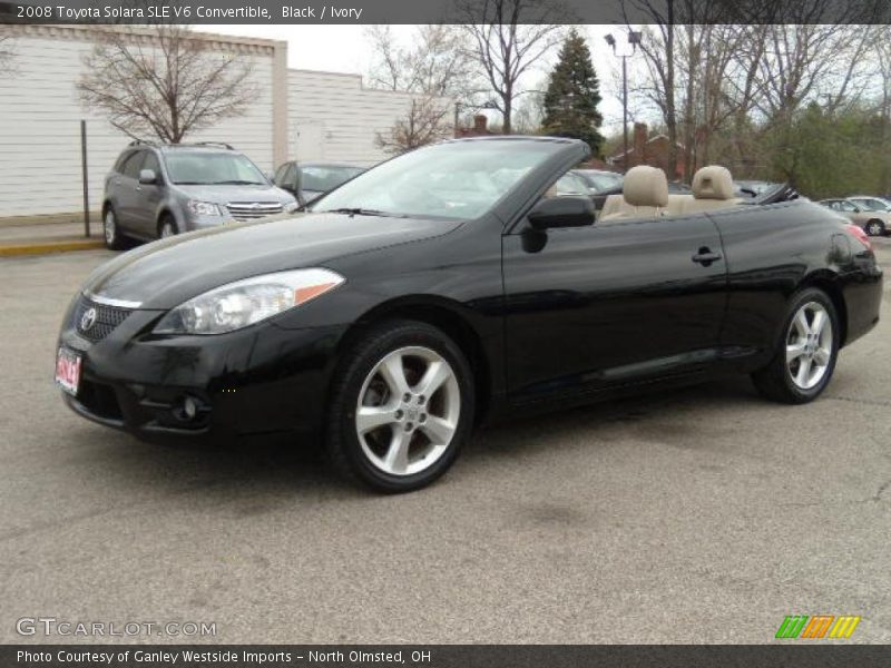 Black / Ivory 2008 Toyota Solara SLE V6 Convertible