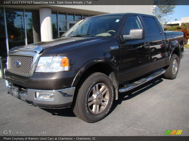 Dark Stone Metallic / Tan 2005 Ford F150 XLT SuperCrew 4x4