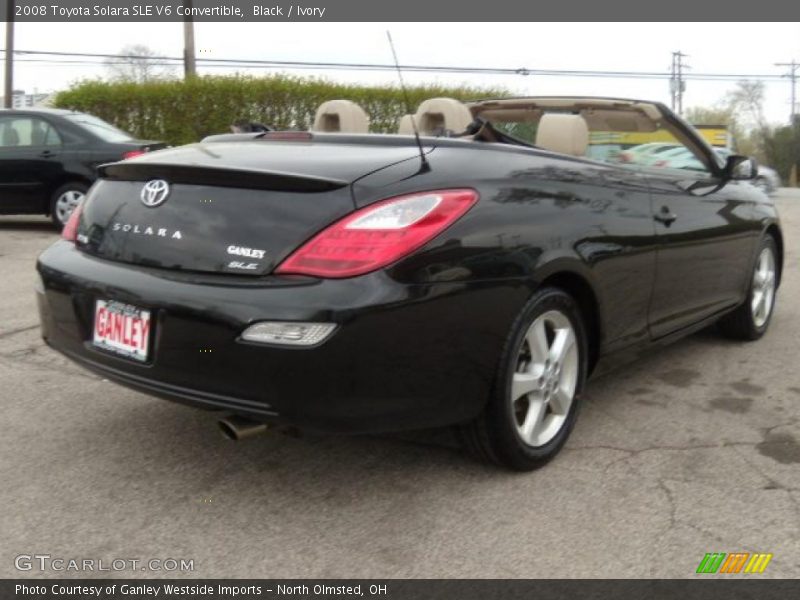 Black / Ivory 2008 Toyota Solara SLE V6 Convertible