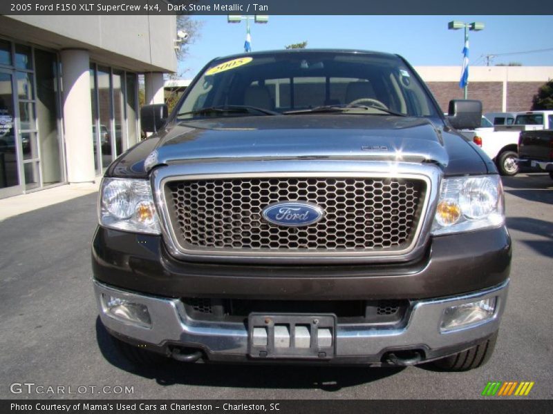 Dark Stone Metallic / Tan 2005 Ford F150 XLT SuperCrew 4x4