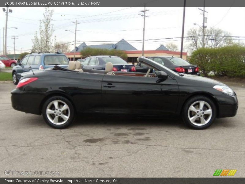 Black / Ivory 2008 Toyota Solara SLE V6 Convertible