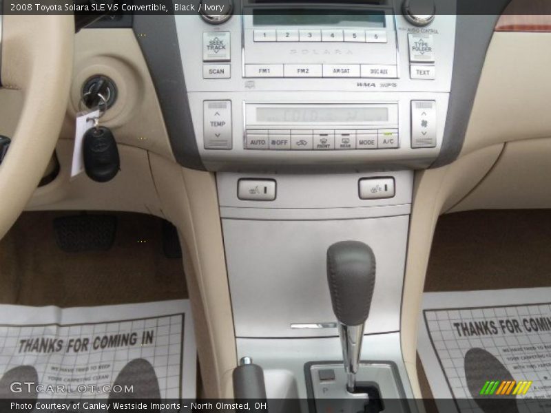 Black / Ivory 2008 Toyota Solara SLE V6 Convertible
