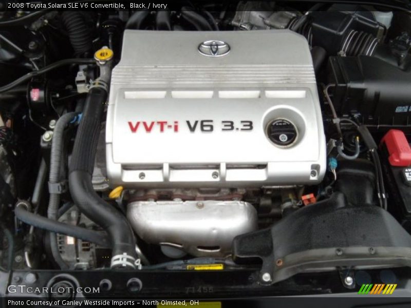 Black / Ivory 2008 Toyota Solara SLE V6 Convertible