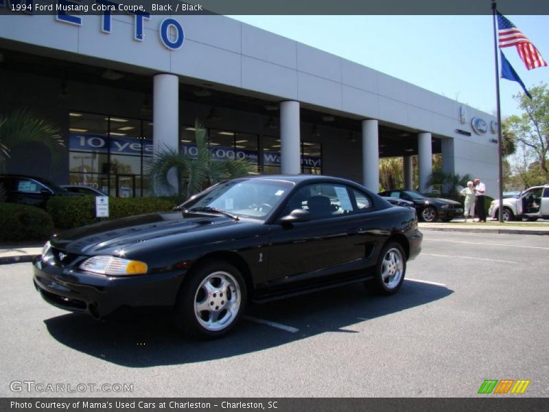 Black / Black 1994 Ford Mustang Cobra Coupe