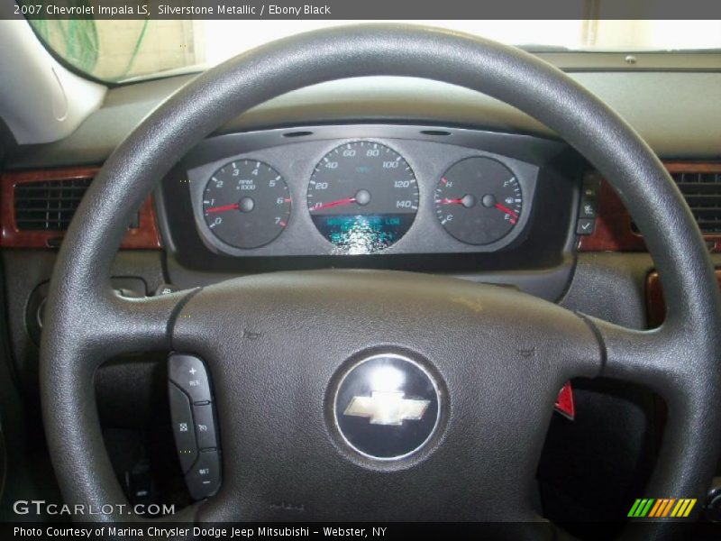 Silverstone Metallic / Ebony Black 2007 Chevrolet Impala LS