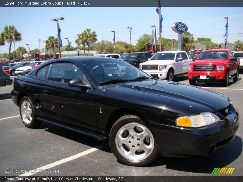 Black / Black 1994 Ford Mustang Cobra Coupe