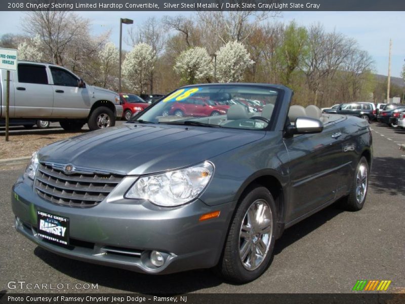 Silver Steel Metallic / Dark Slate Gray/Light Slate Gray 2008 Chrysler Sebring Limited Hardtop Convertible