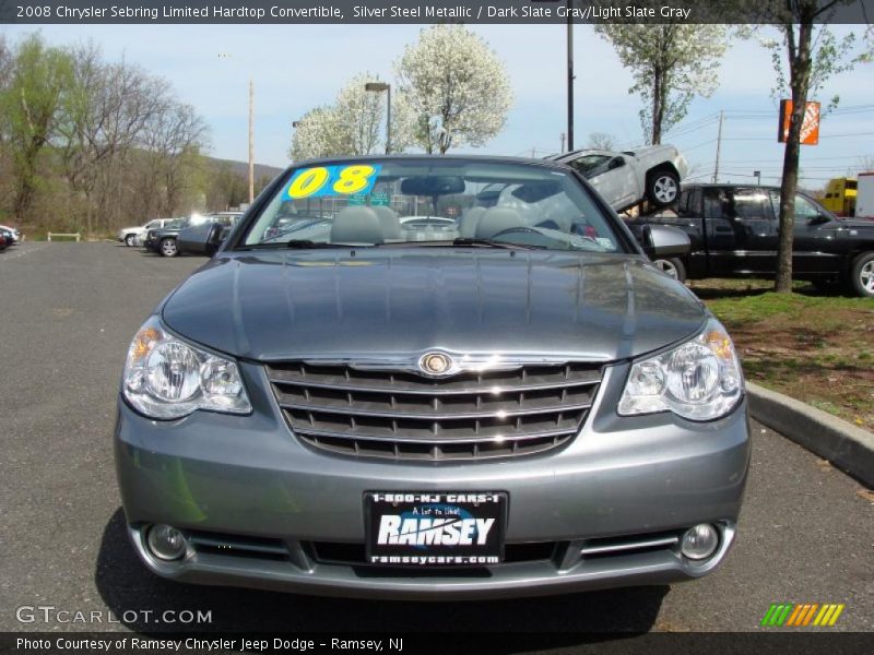 Silver Steel Metallic / Dark Slate Gray/Light Slate Gray 2008 Chrysler Sebring Limited Hardtop Convertible