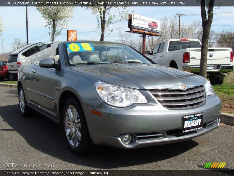 Silver Steel Metallic / Dark Slate Gray/Light Slate Gray 2008 Chrysler Sebring Limited Hardtop Convertible