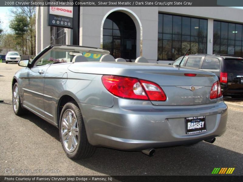 Silver Steel Metallic / Dark Slate Gray/Light Slate Gray 2008 Chrysler Sebring Limited Hardtop Convertible