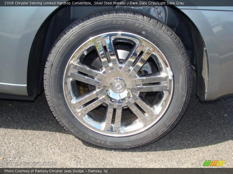 Silver Steel Metallic / Dark Slate Gray/Light Slate Gray 2008 Chrysler Sebring Limited Hardtop Convertible