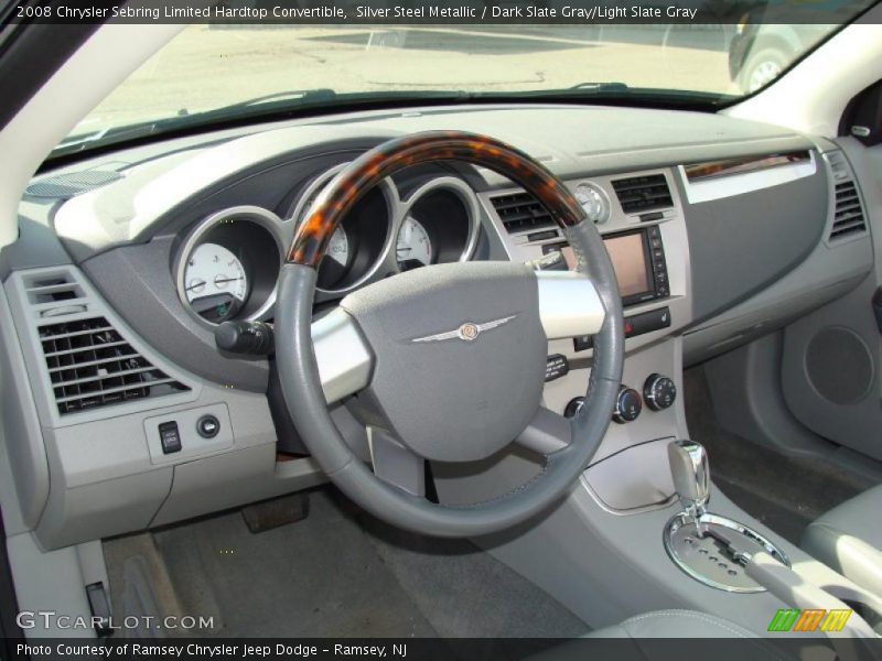 Silver Steel Metallic / Dark Slate Gray/Light Slate Gray 2008 Chrysler Sebring Limited Hardtop Convertible