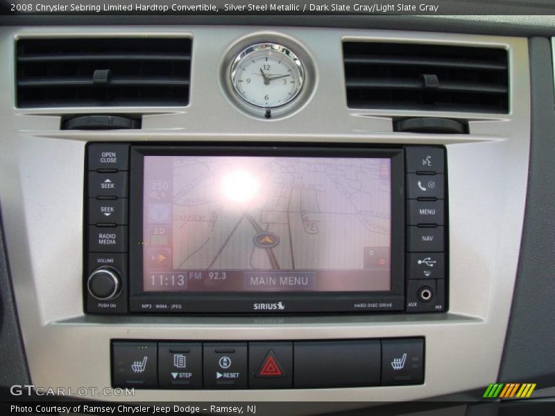 Silver Steel Metallic / Dark Slate Gray/Light Slate Gray 2008 Chrysler Sebring Limited Hardtop Convertible