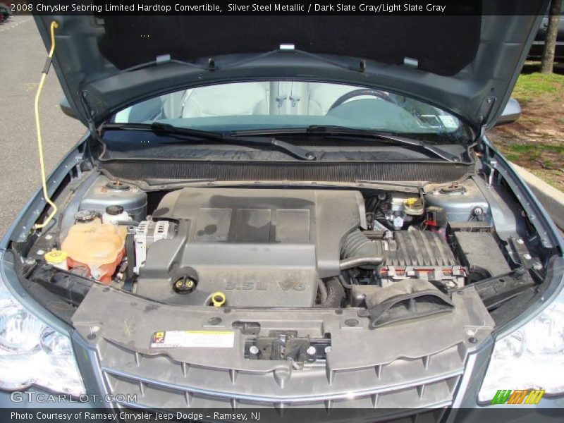 Silver Steel Metallic / Dark Slate Gray/Light Slate Gray 2008 Chrysler Sebring Limited Hardtop Convertible