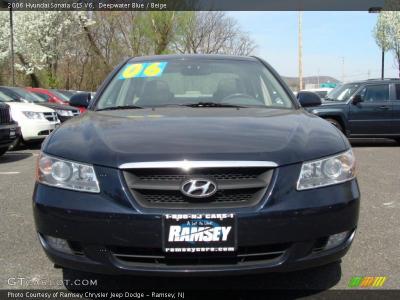 Deepwater Blue / Beige 2006 Hyundai Sonata GLS V6