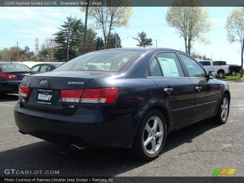 Deepwater Blue / Beige 2006 Hyundai Sonata GLS V6