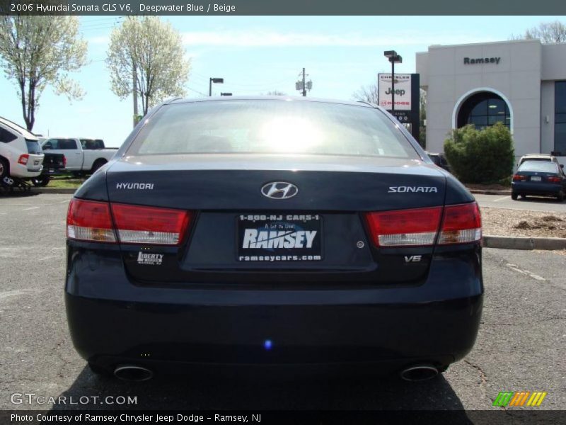 Deepwater Blue / Beige 2006 Hyundai Sonata GLS V6