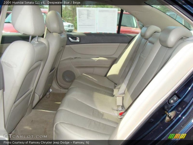 Deepwater Blue / Beige 2006 Hyundai Sonata GLS V6