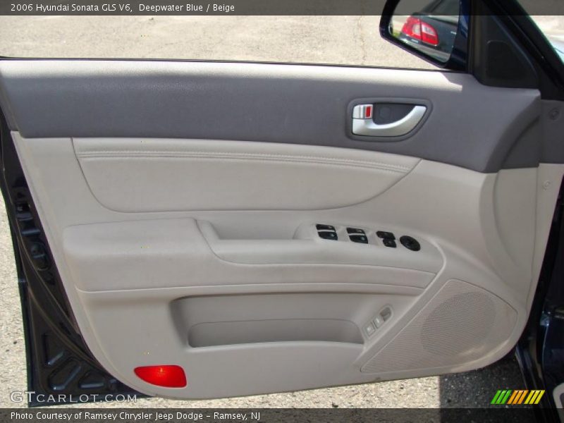 Deepwater Blue / Beige 2006 Hyundai Sonata GLS V6
