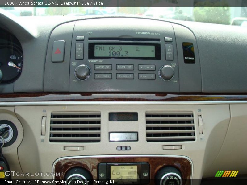 Deepwater Blue / Beige 2006 Hyundai Sonata GLS V6