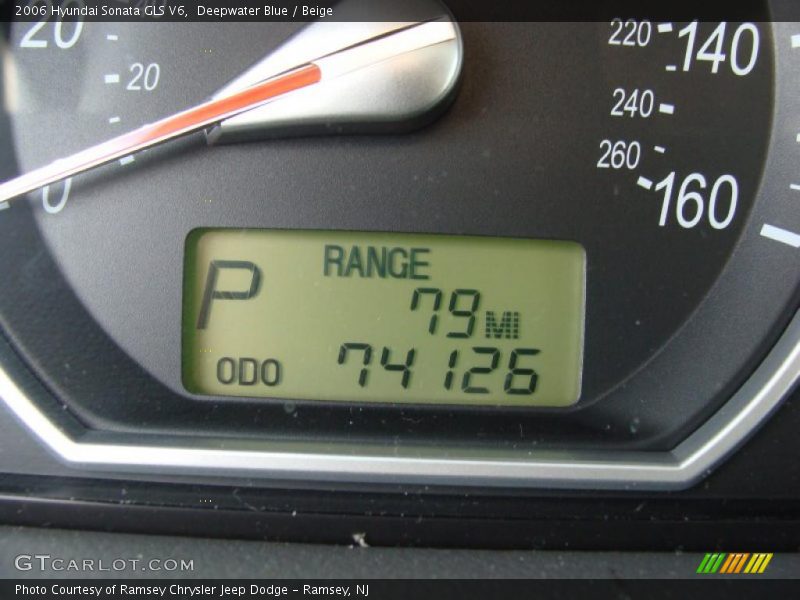 Deepwater Blue / Beige 2006 Hyundai Sonata GLS V6