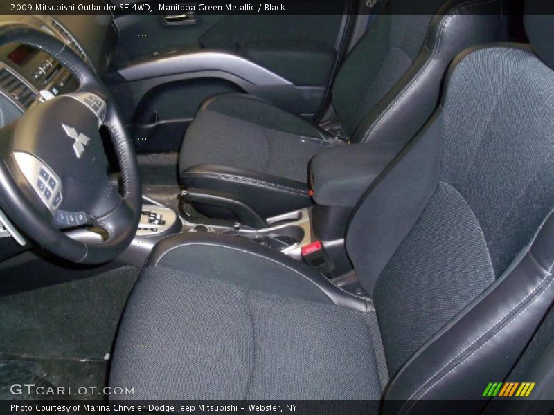 Manitoba Green Metallic / Black 2009 Mitsubishi Outlander SE 4WD