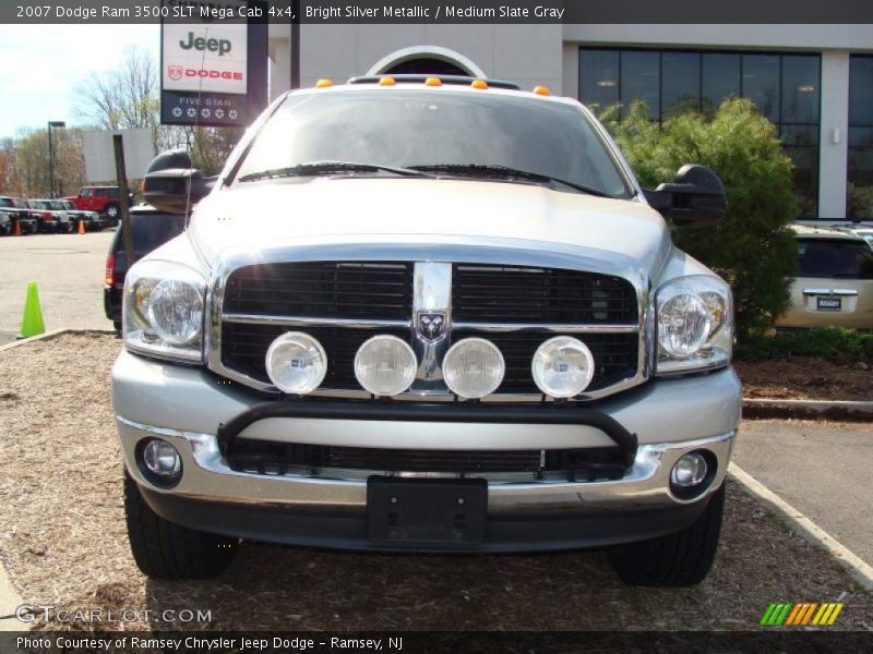 Bright Silver Metallic / Medium Slate Gray 2007 Dodge Ram 3500 SLT Mega Cab 4x4