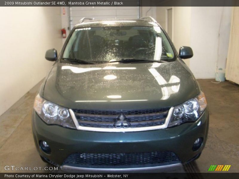 Manitoba Green Metallic / Black 2009 Mitsubishi Outlander SE 4WD
