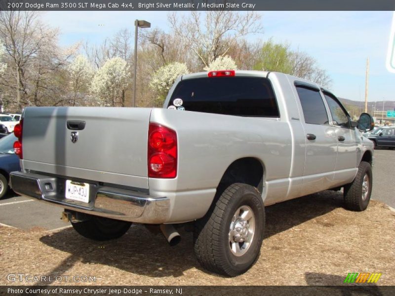Bright Silver Metallic / Medium Slate Gray 2007 Dodge Ram 3500 SLT Mega Cab 4x4