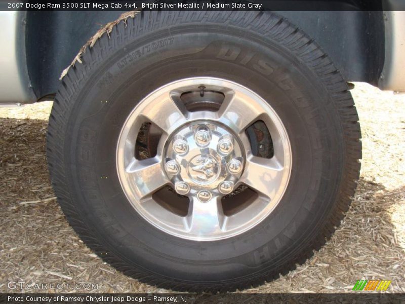 Bright Silver Metallic / Medium Slate Gray 2007 Dodge Ram 3500 SLT Mega Cab 4x4