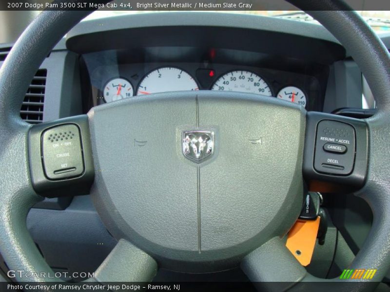 Bright Silver Metallic / Medium Slate Gray 2007 Dodge Ram 3500 SLT Mega Cab 4x4