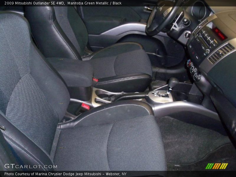 Manitoba Green Metallic / Black 2009 Mitsubishi Outlander SE 4WD