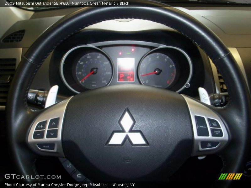 Manitoba Green Metallic / Black 2009 Mitsubishi Outlander SE 4WD