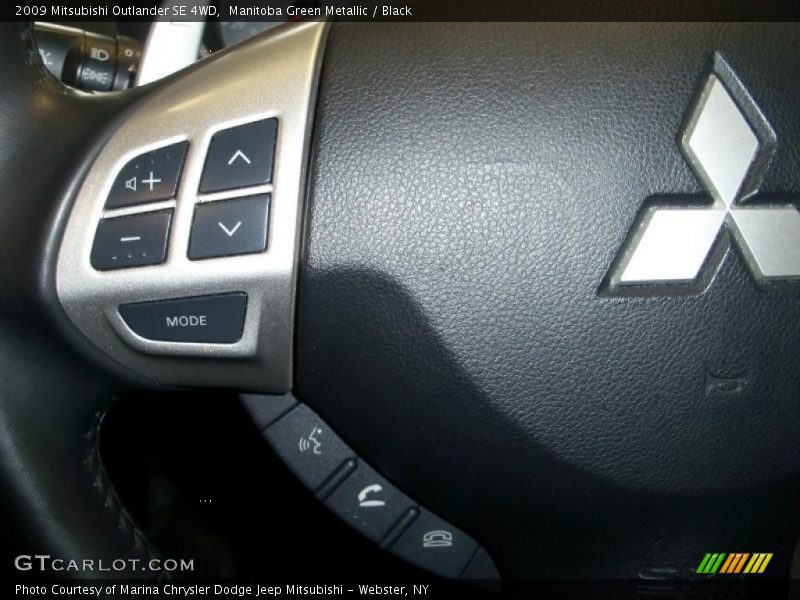 Manitoba Green Metallic / Black 2009 Mitsubishi Outlander SE 4WD