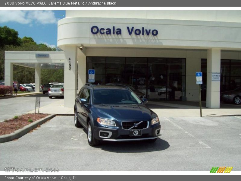 Barents Blue Metallic / Anthracite Black 2008 Volvo XC70 AWD